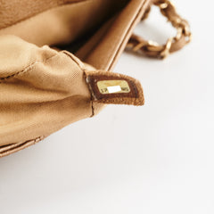 Chanel Shoulder Flap Bag Sand