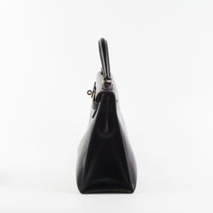 Hermes Vintage Kelly 32 Black C Square Stamp