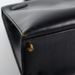 Hermes Vintage Kelly 32 Black C Square Stamp