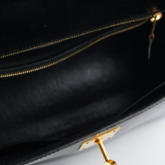 Hermes Vintage Kelly 32 Black C Square Stamp