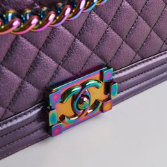 ITEM 26 - Chanel Quilted Mermaid Old medium Boy