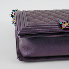 ITEM 26 - Chanel Quilted Mermaid Old medium Boy