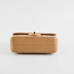 Chanel Cuba Chevron Rectangular Mini Flap Beige