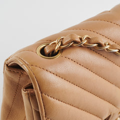 Chanel Cuba Chevron Rectangular Mini Flap Beige