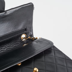 Chanel Vintage Quilted Small Classic Flap Black