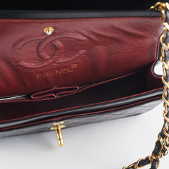 Chanel Vintage Quilted Small Classic Flap Black