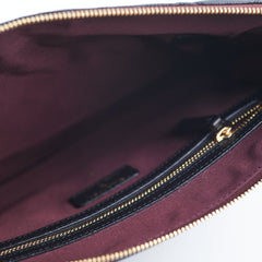 Chanel Medium O case Pouch Clutch Caviar Black
