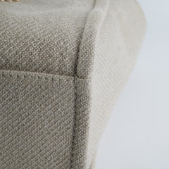 Chanel Deauville Shopping Bag Beige/Blue Microchipped