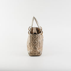 Dior Small Lady Dior Metallic Gold