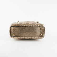 Dior Small Lady Dior Metallic Gold