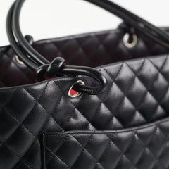Chanel Cambon Black Lambskin Tote