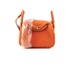 Hermes Mini Lindy Orange - Stamp U (2022)