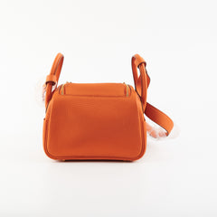 Hermes Mini Lindy Orange - Stamp U (2022)