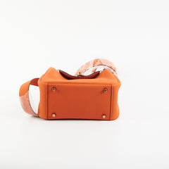 Hermes Mini Lindy Orange - Stamp U (2022)