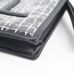 Chanel PVC Black Tweed Clutch