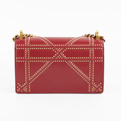 Christian Dior Diorama Burgundy Studded Crossbody Bag