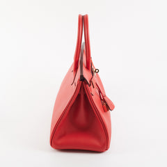 Hermes Birkin 30 Rouge Tomate Veau Epsom - Stamp A 2017