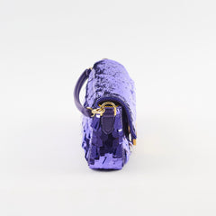Fendi Mini Sequin Baguette Purple Rain