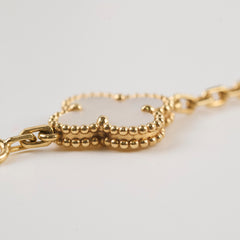 Van Cleef & Arpels VCA 5 Motif Mother of Peaerl Bracelet