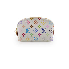 Louis Vuitton x TM Multicolour Cosmetic Pouch PM White