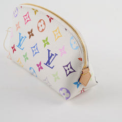 Louis Vuitton x TM Multicolour Cosmetic Pouch PM White