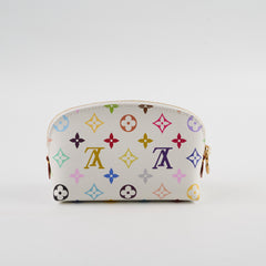 Louis Vuitton x TM Multicolour Cosmetic Pouch PM White