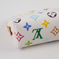 Louis Vuitton x TM Multicolour Cosmetic Pouch PM White