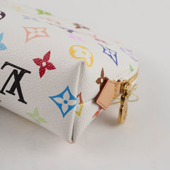 Louis Vuitton x TM Multicolour Cosmetic Pouch PM White