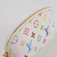 Louis Vuitton x TM Multicolour Cosmetic Pouch PM White