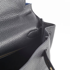 Hermes Kelly 28 Clemence Black - Stamp X