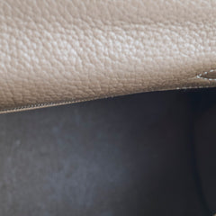 Hermes Kelly 28 Clemence Etoupe Q Square Stamp