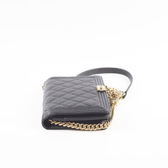 Chanel Boy Wallet On Chain Caviar Black GHW