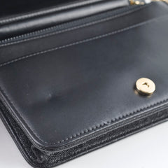 Chanel Boy Wallet On Chain Caviar Black GHW