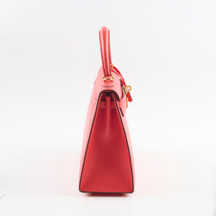 Hermes Kelly 25 Epsom Sellier Rose Jaipur X Stamp 2016