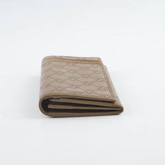 Gucci GG Supreme Leather Long Wallet Brown