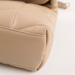 Saint Laurent Lou Puffer Small Beige