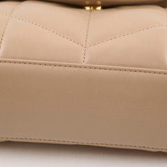 Saint Laurent Lou Puffer Small Beige