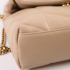 Saint Laurent Lou Puffer Small Beige