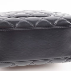 Chanel Mini Coco Handle Shiny Calfskin Black Microchip