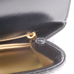 Chanel Mini Coco Handle Shiny Calfskin Black Microchip