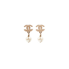 Chanel Drop Pearl Earrings