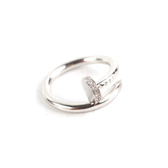 Cartier Juste Un Clou Ring White Gold Diamonds SIZE 52 HOLD BC