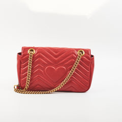 Gucci Small Marmont Red Shoulder Bag