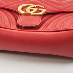 Gucci Small Marmont Red Shoulder Bag