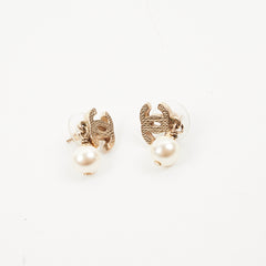 Chanel Drop Pearl Earrings