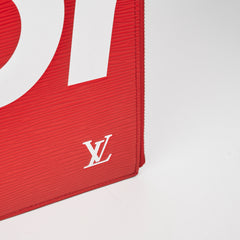 Louis Vuitton X Supreme Pouch Epi Red