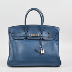 Hermes Birkin 35 Swift (Blue) - M Square