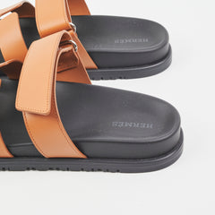 Hermes Chyrpe Leather Sandals (Size 38)
