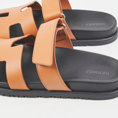 Hermes Chyrpe Leather Sandals (Size 38)