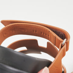 Hermes Chyrpe Leather Sandals (Size 38)